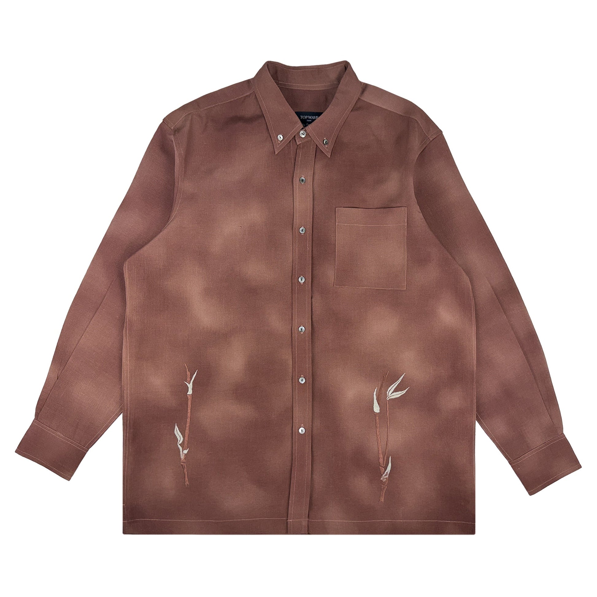 着物長袖シャツ メンズ L LSVN-L53-1