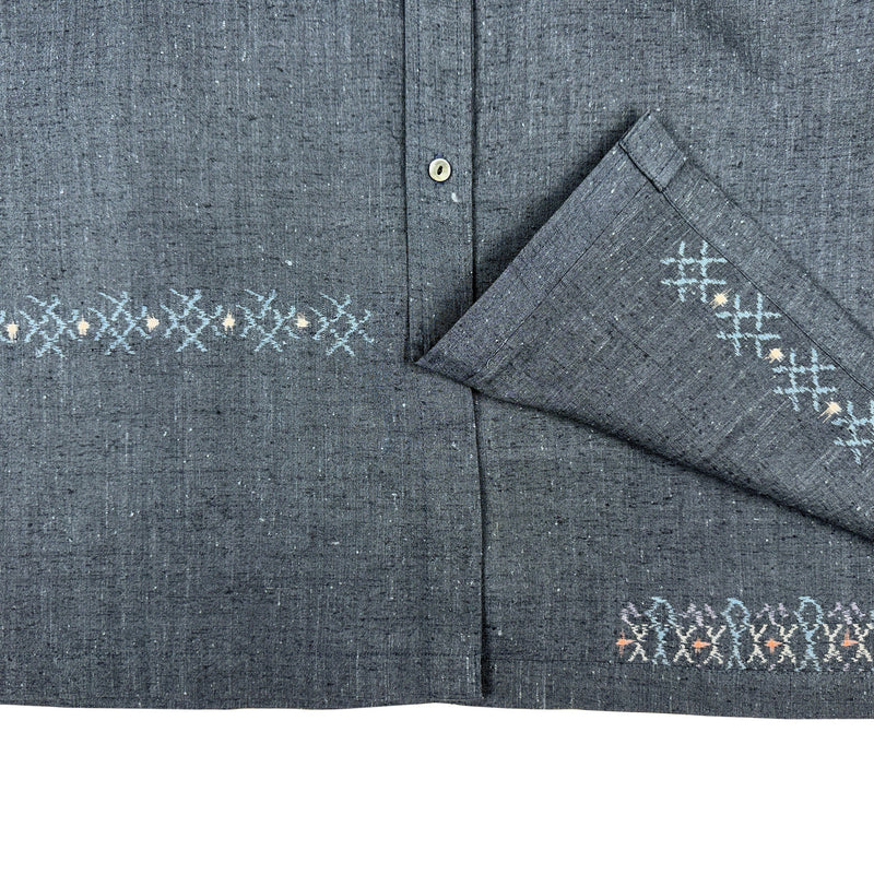 着物長袖シャツ メンズ L LSVN-L57-zoom-