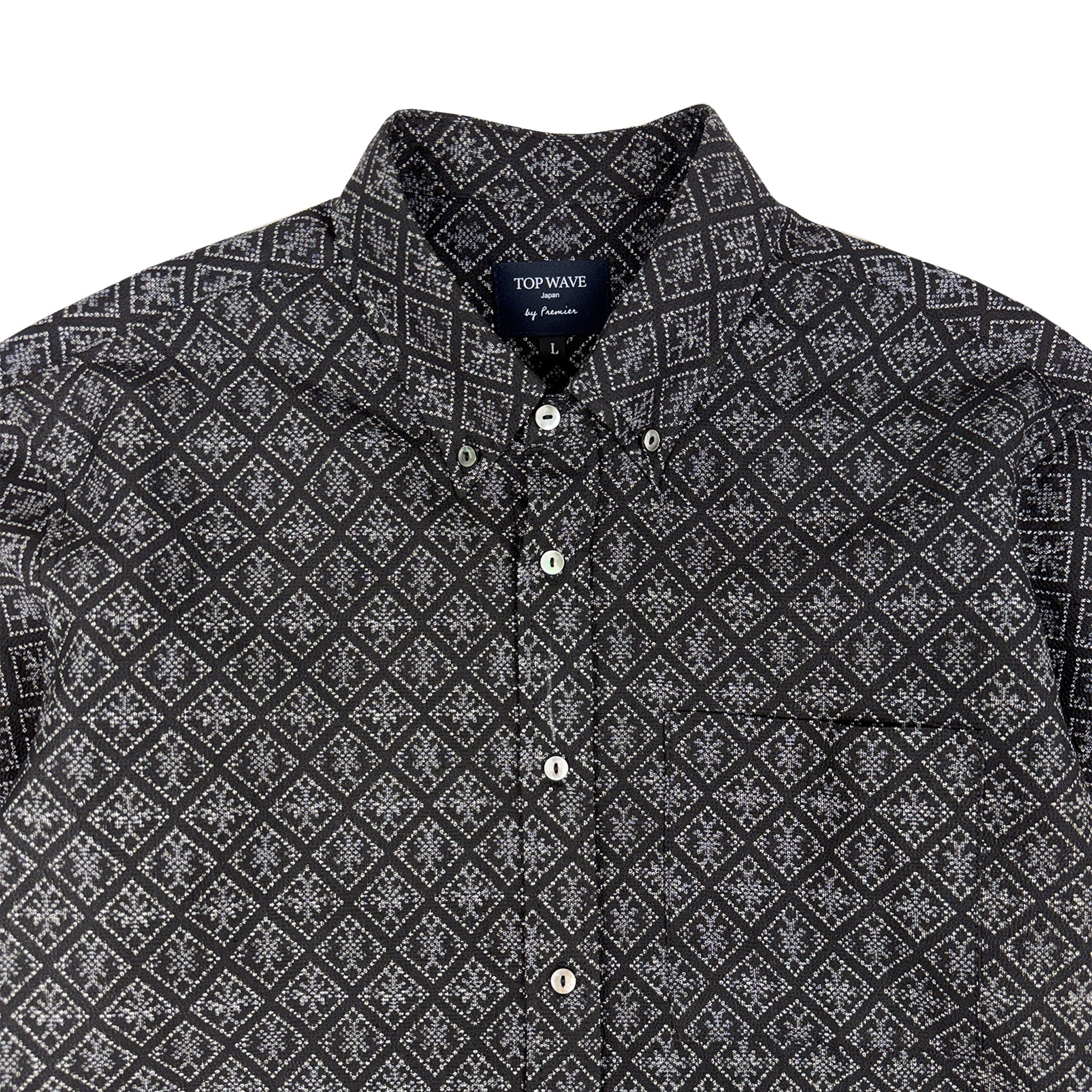 着物長袖シャツ メンズ L LSVN-L58-zoom-3