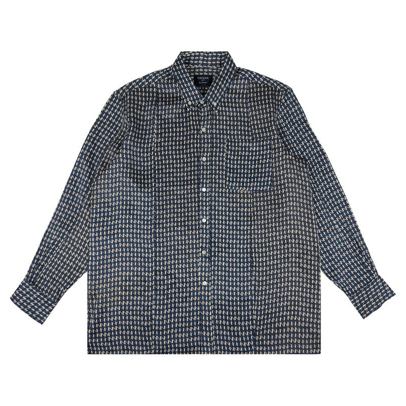 着物長袖シャツ メンズ L LSVN-L61-zoom-