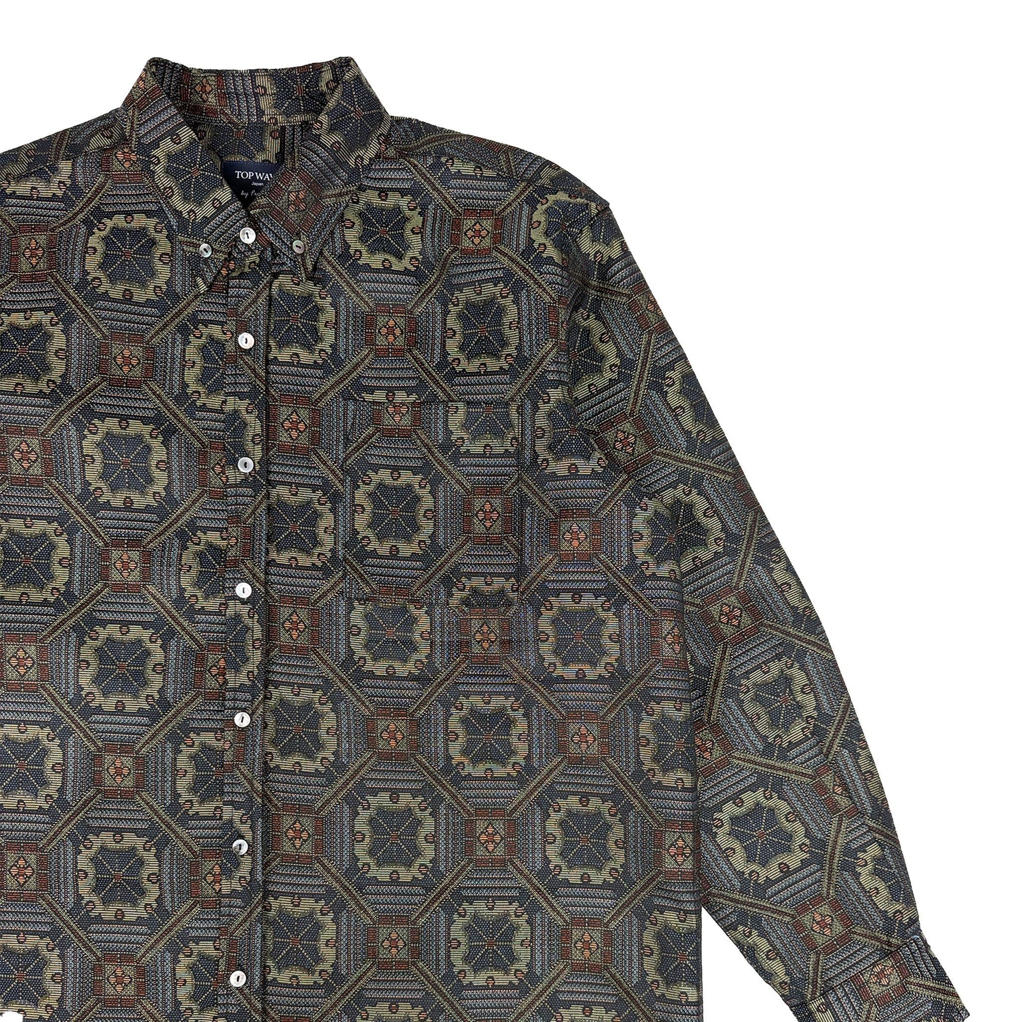 着物長袖シャツ メンズ L LSVN-L62-zoom-4