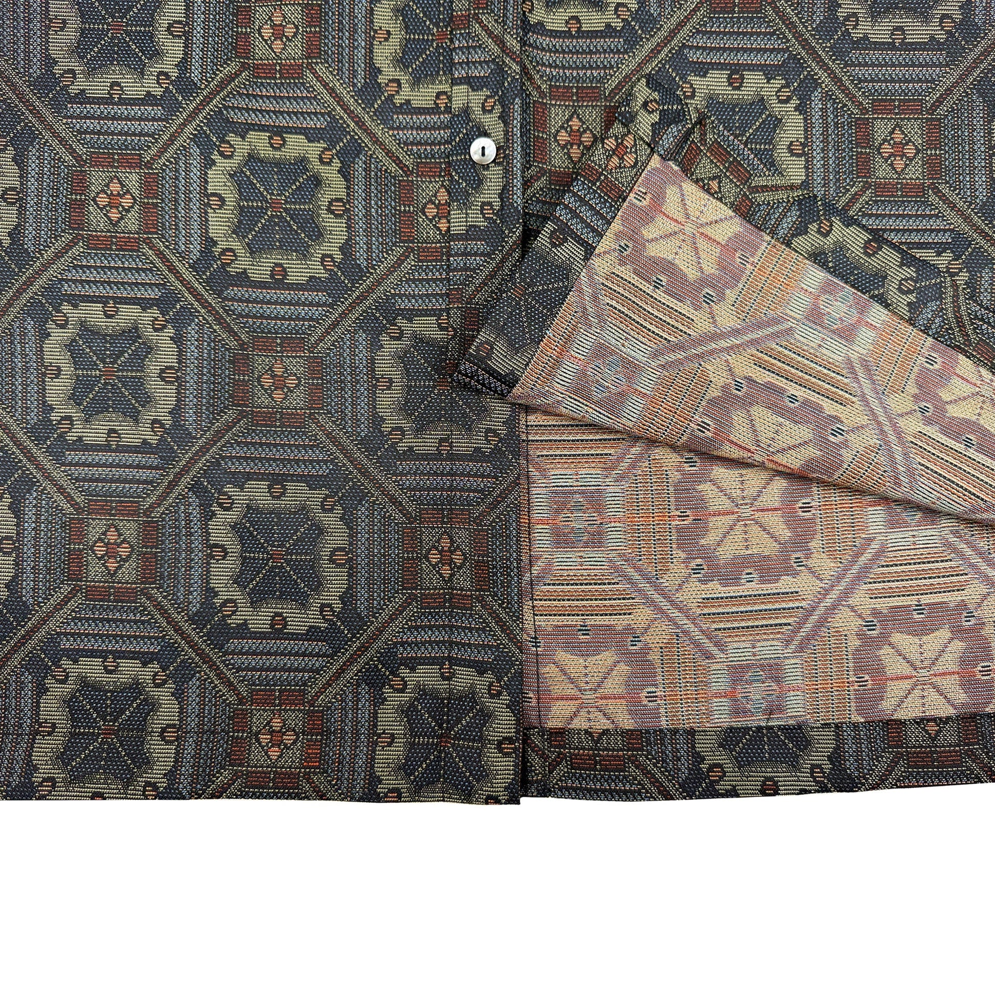 着物長袖シャツ メンズ L LSVN-L62-5