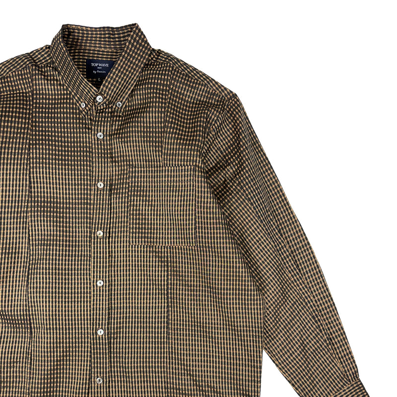 着物長袖シャツ メンズ L LSVN-L64-zoom-