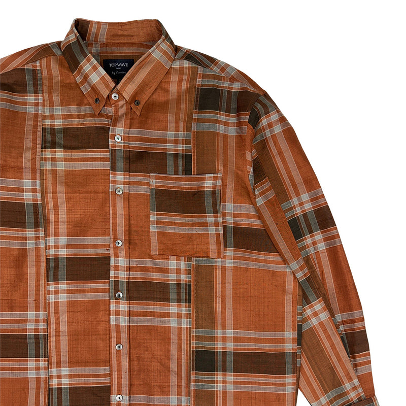 着物長袖シャツ メンズ L LSVN-L66-zoom-