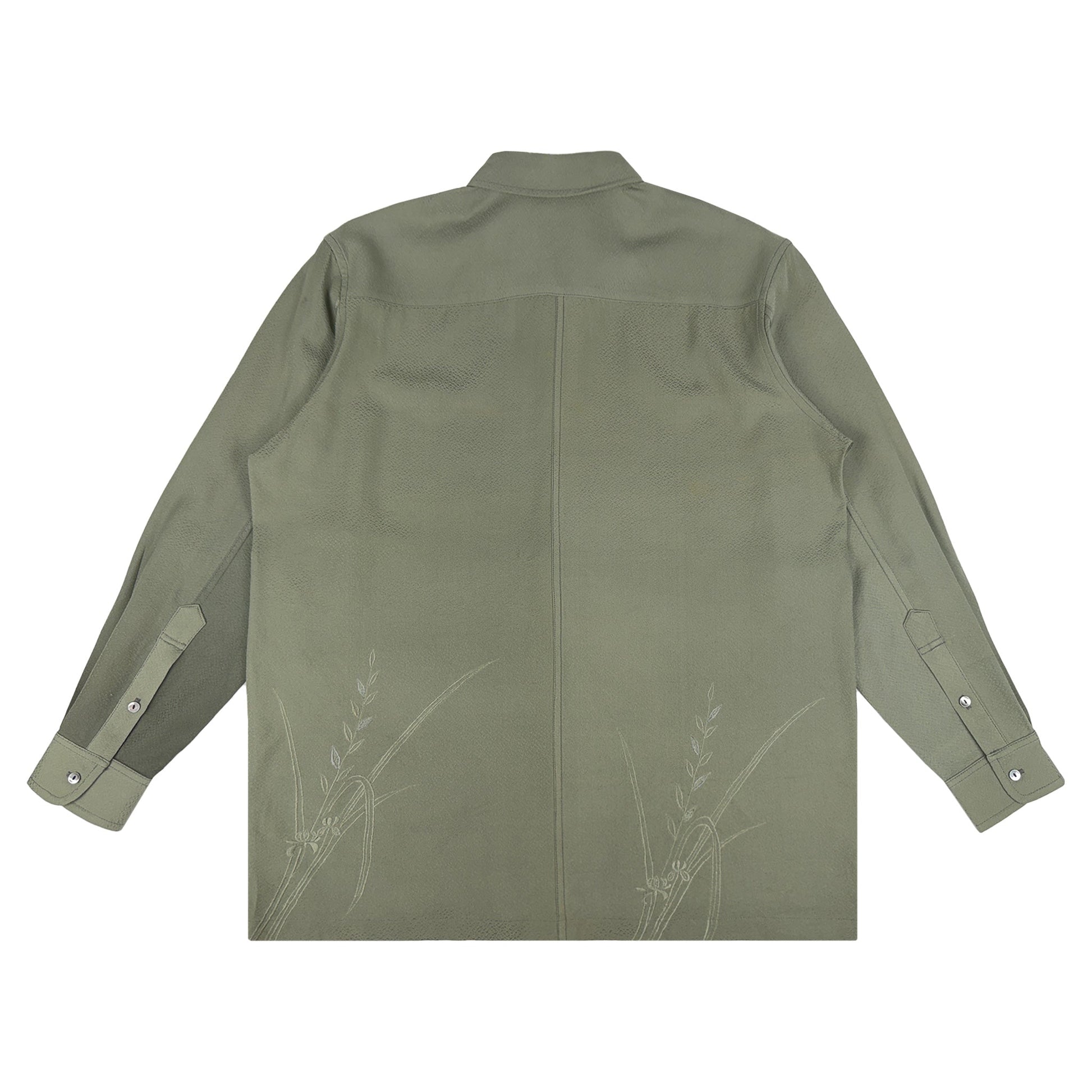 着物長袖シャツ メンズ L LSVN-L67-2