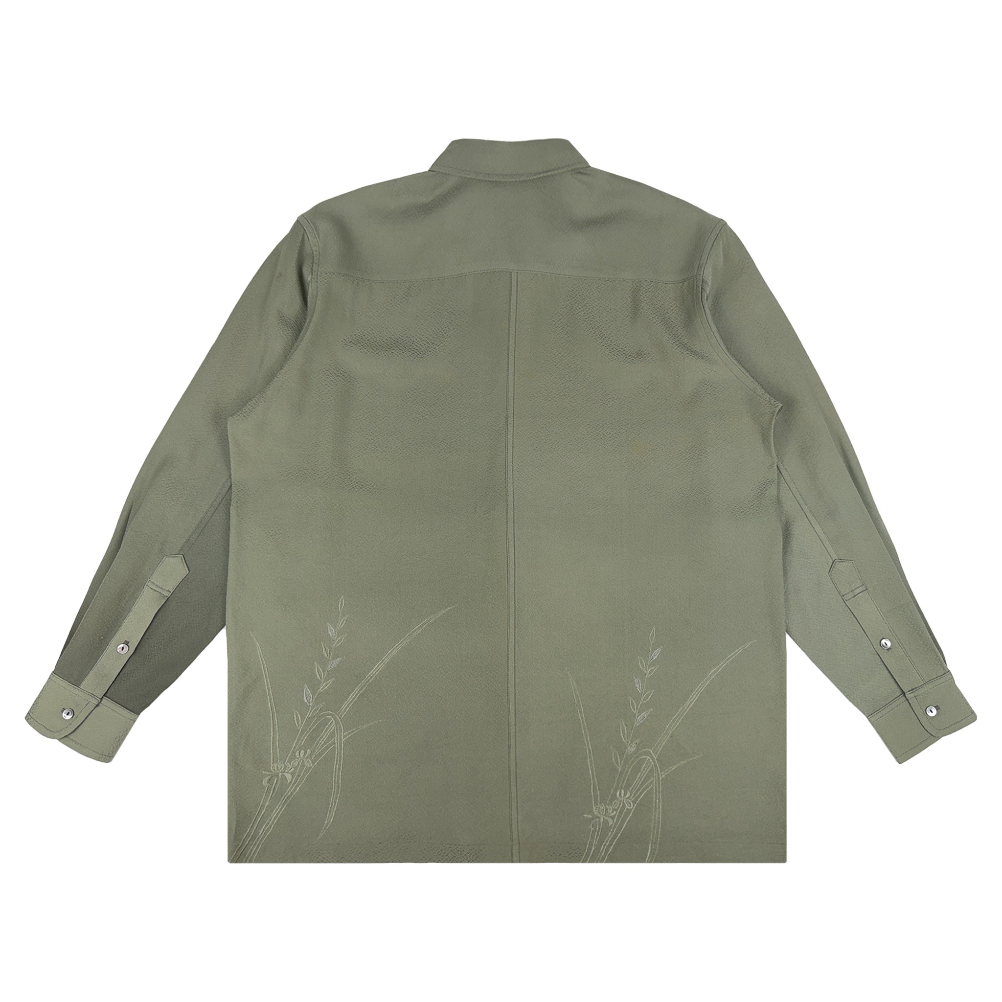 着物長袖シャツ メンズ L LSVN-L67-zoom-2