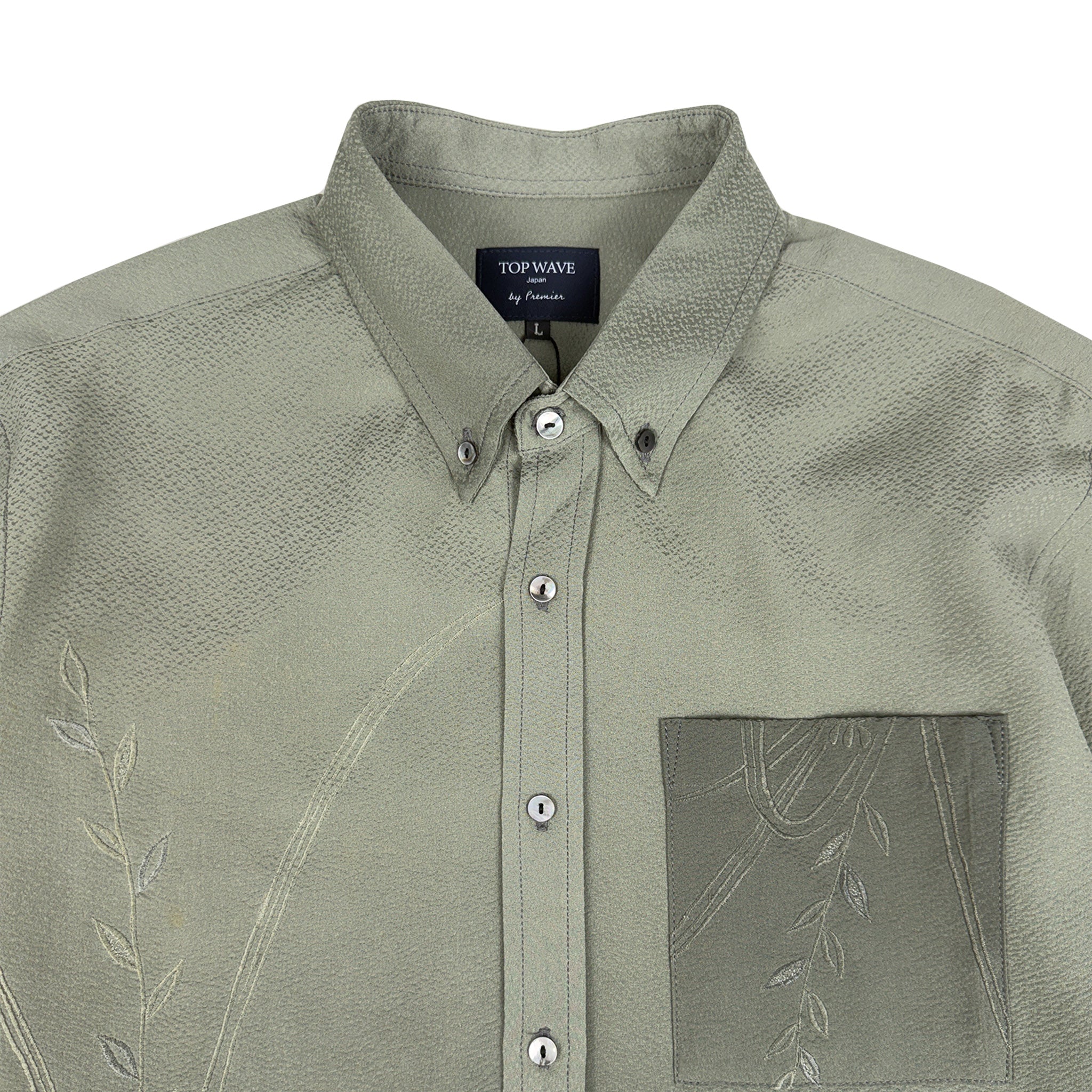 着物長袖シャツ メンズ L LSVN-L67-zoom-3