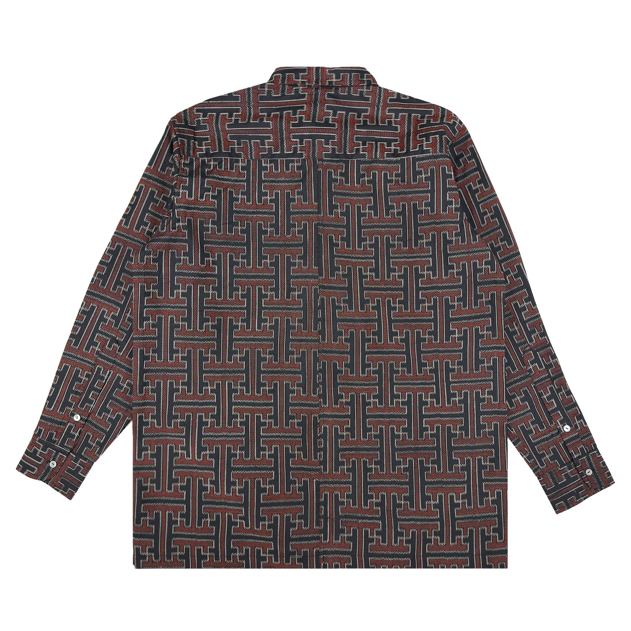 着物長袖シャツ メンズ L LSVN-L68-zoom-2