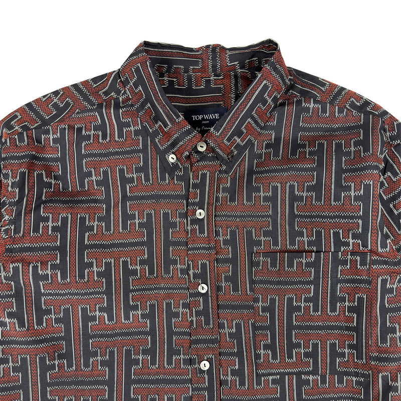 着物長袖シャツ メンズ L LSVN-L68-zoom-