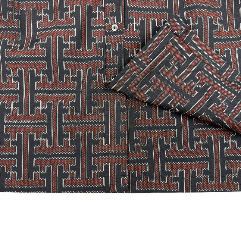 着物長袖シャツ メンズ L LSVN-L68-zoom-