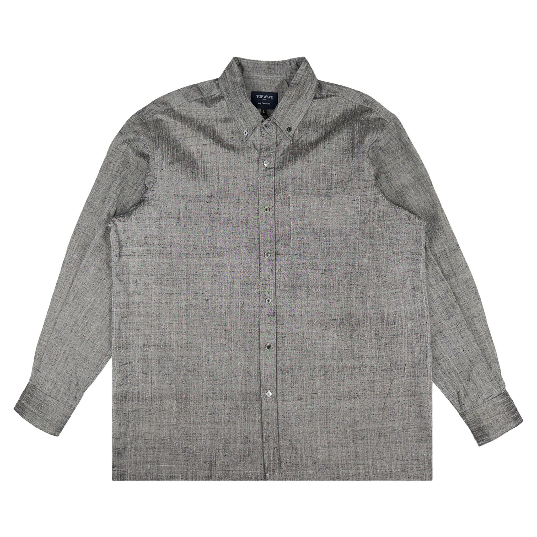 着物長袖シャツ メンズ L LSVN-L70-zoom-1