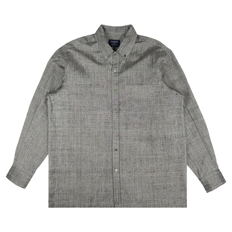 着物長袖シャツ メンズ L LSVN-L70-zoom-