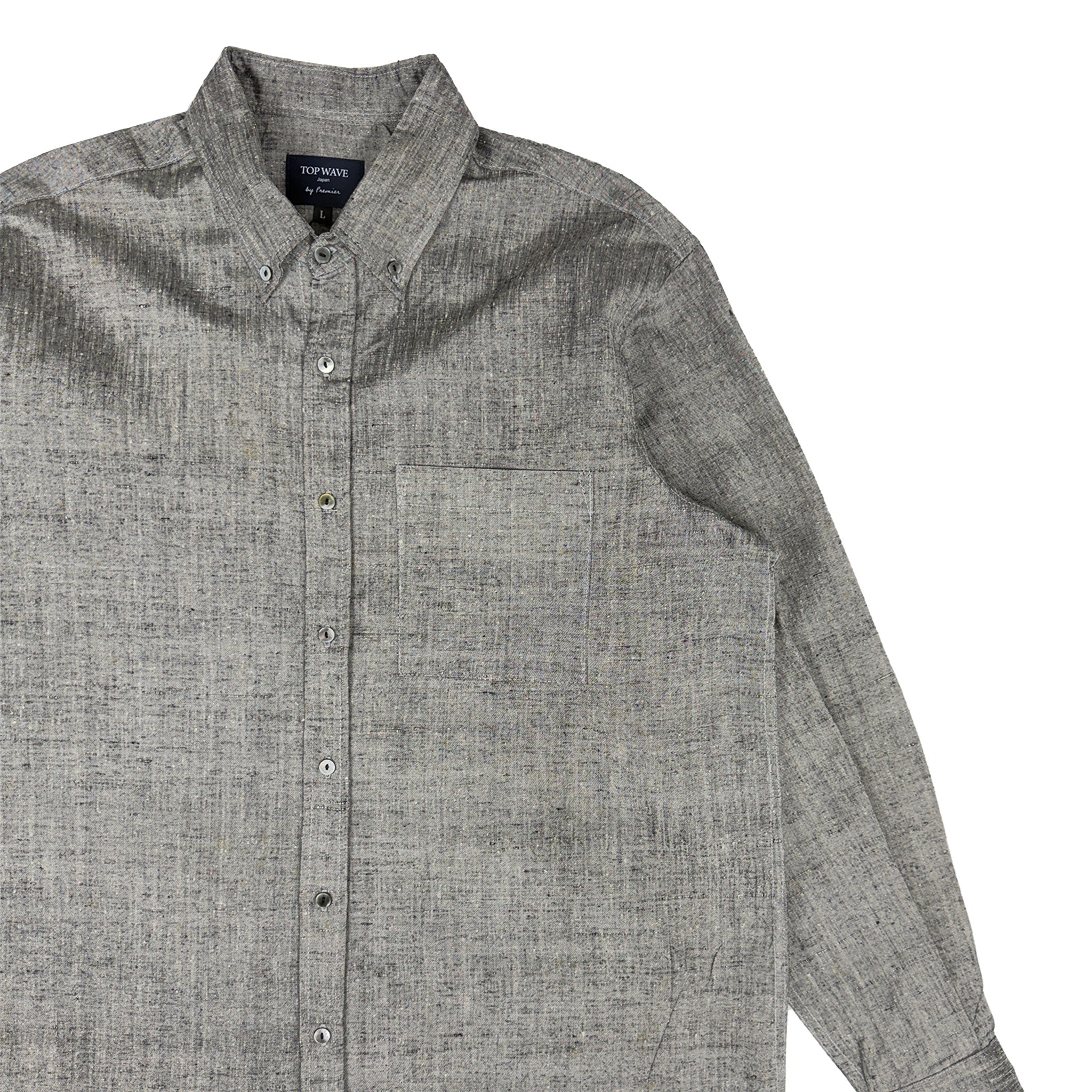 着物長袖シャツ メンズ L LSVN-L70-zoom-4