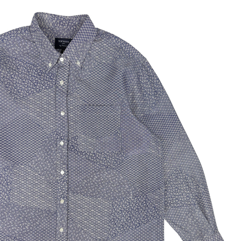 着物長袖シャツ メンズ L LSVN-L74-zoom-