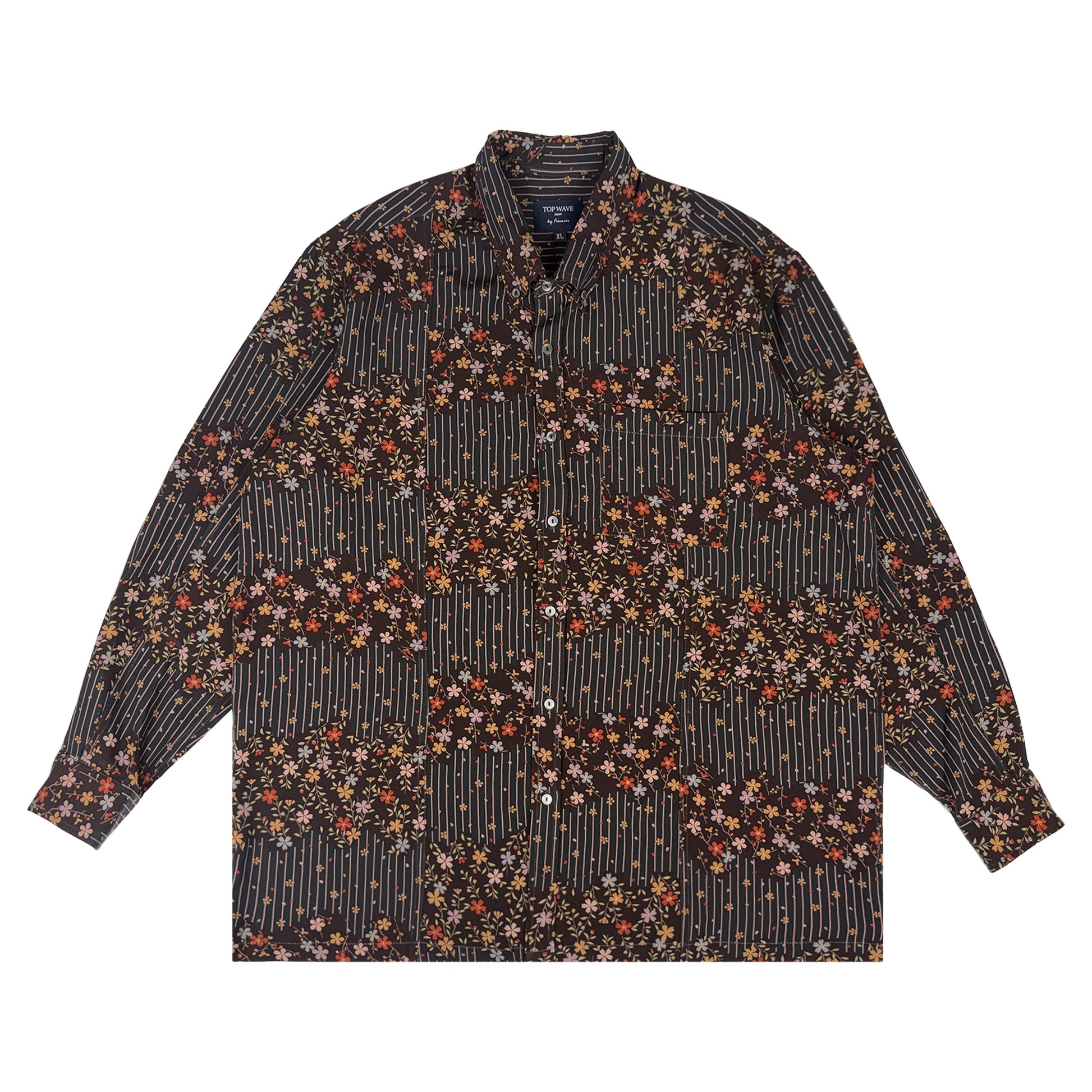 Camisa de manga larga Kimono Talla XL [LSVN-XL76]-1