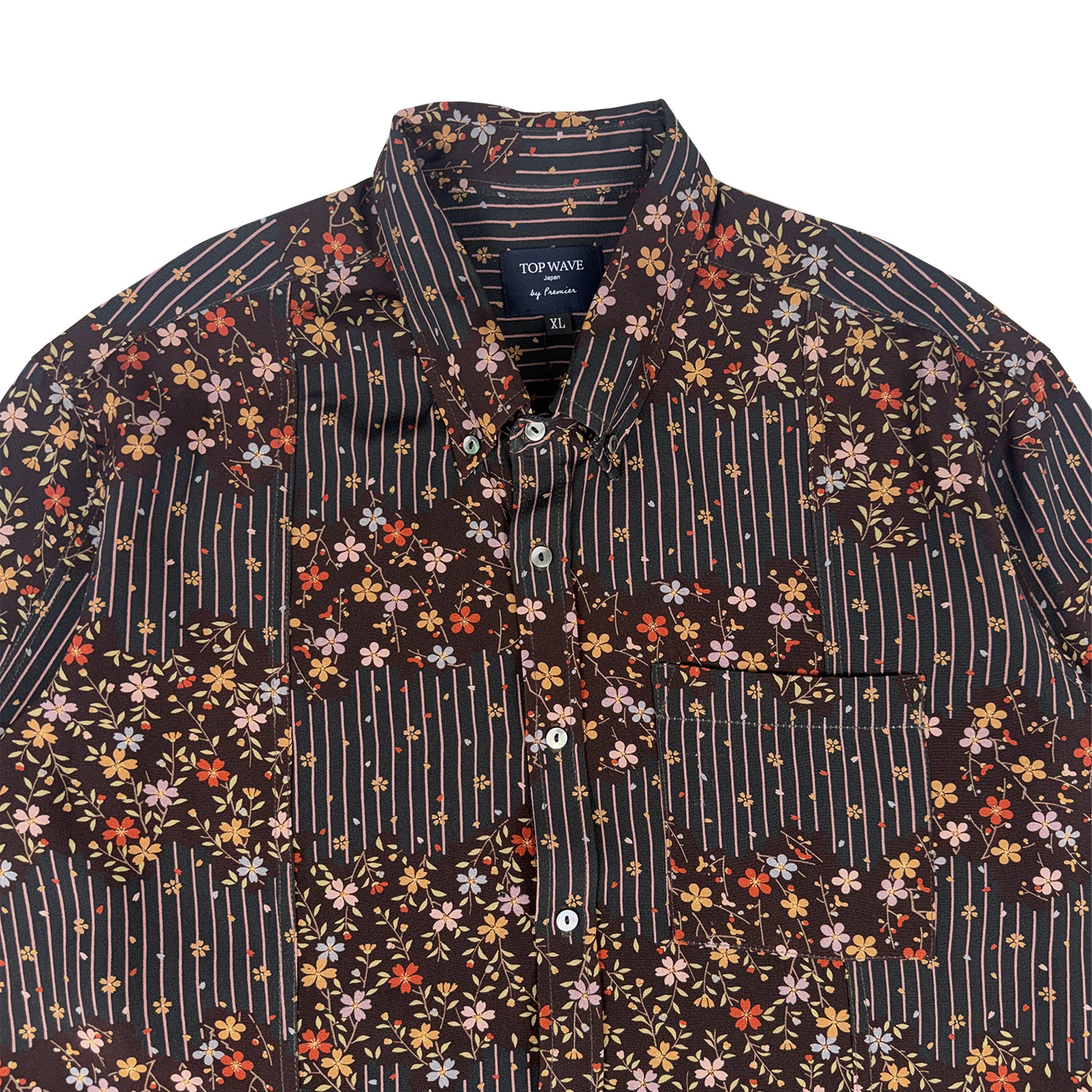 Camisa de manga larga Kimono Talla XL [LSVN-XL76]-3