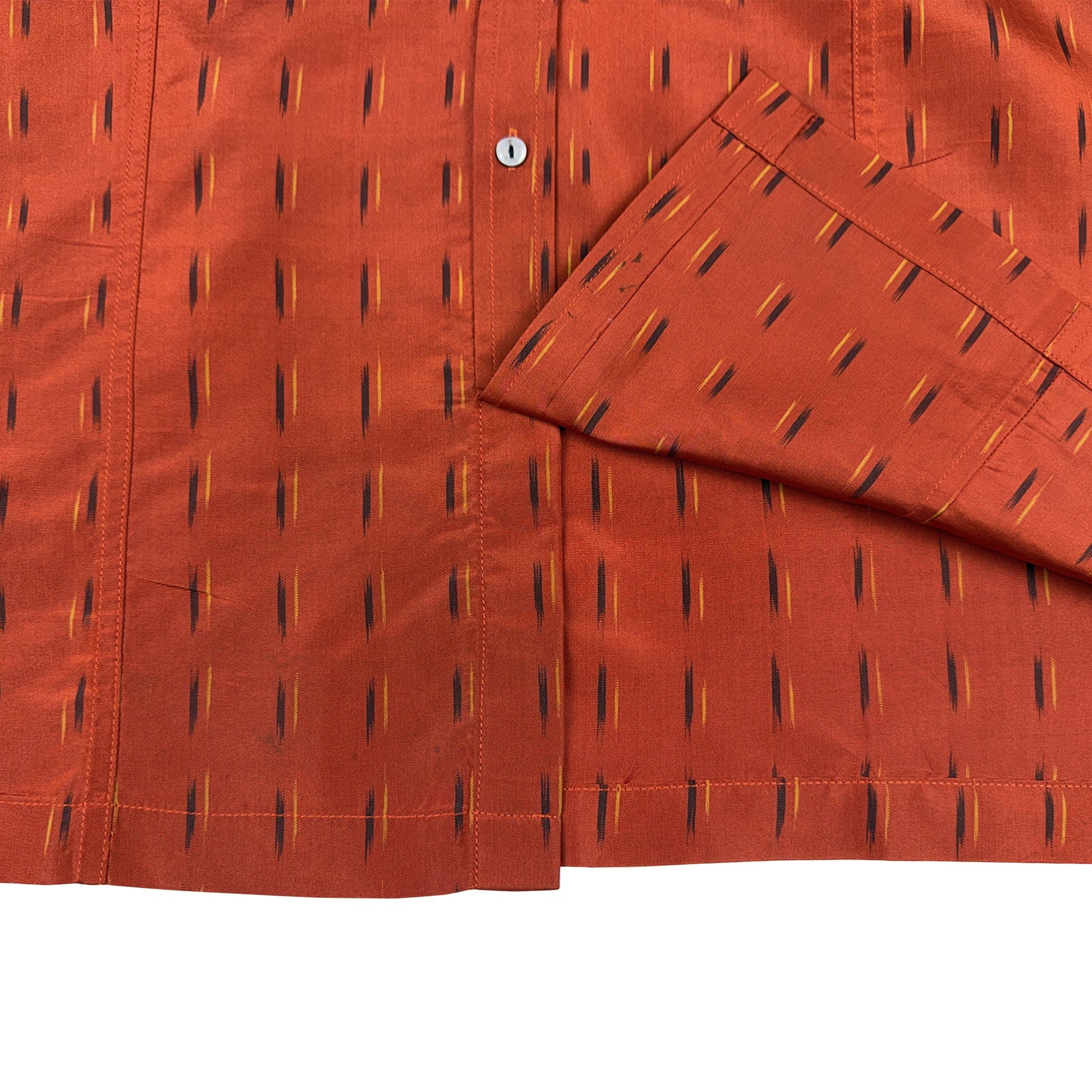 着物長袖シャツ メンズ L LSVN-L78-5