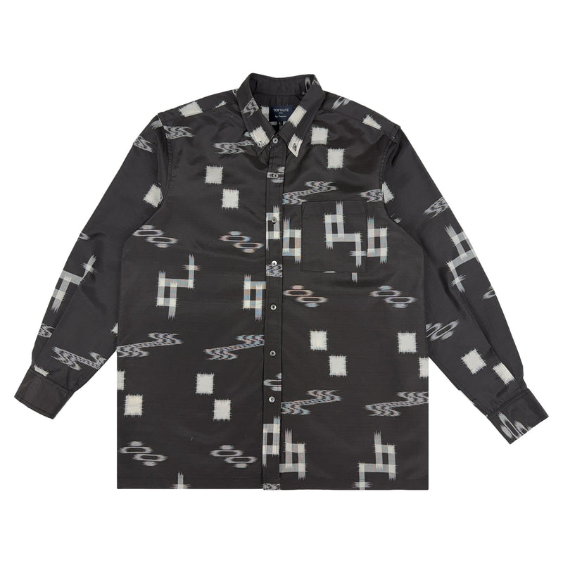 着物長袖シャツ メンズ L LSVN-L79-zoom-