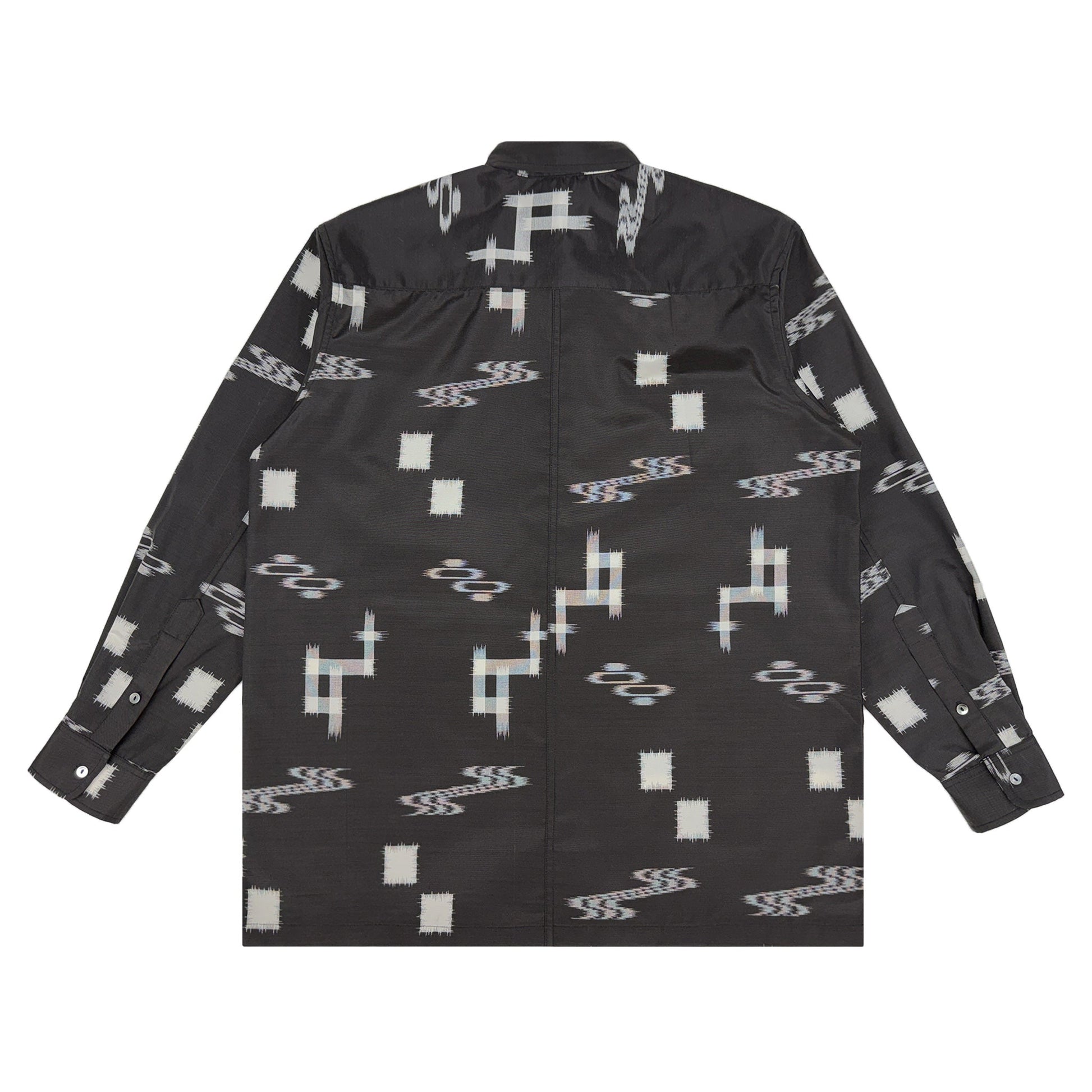 着物長袖シャツ メンズ L LSVN-L79-2