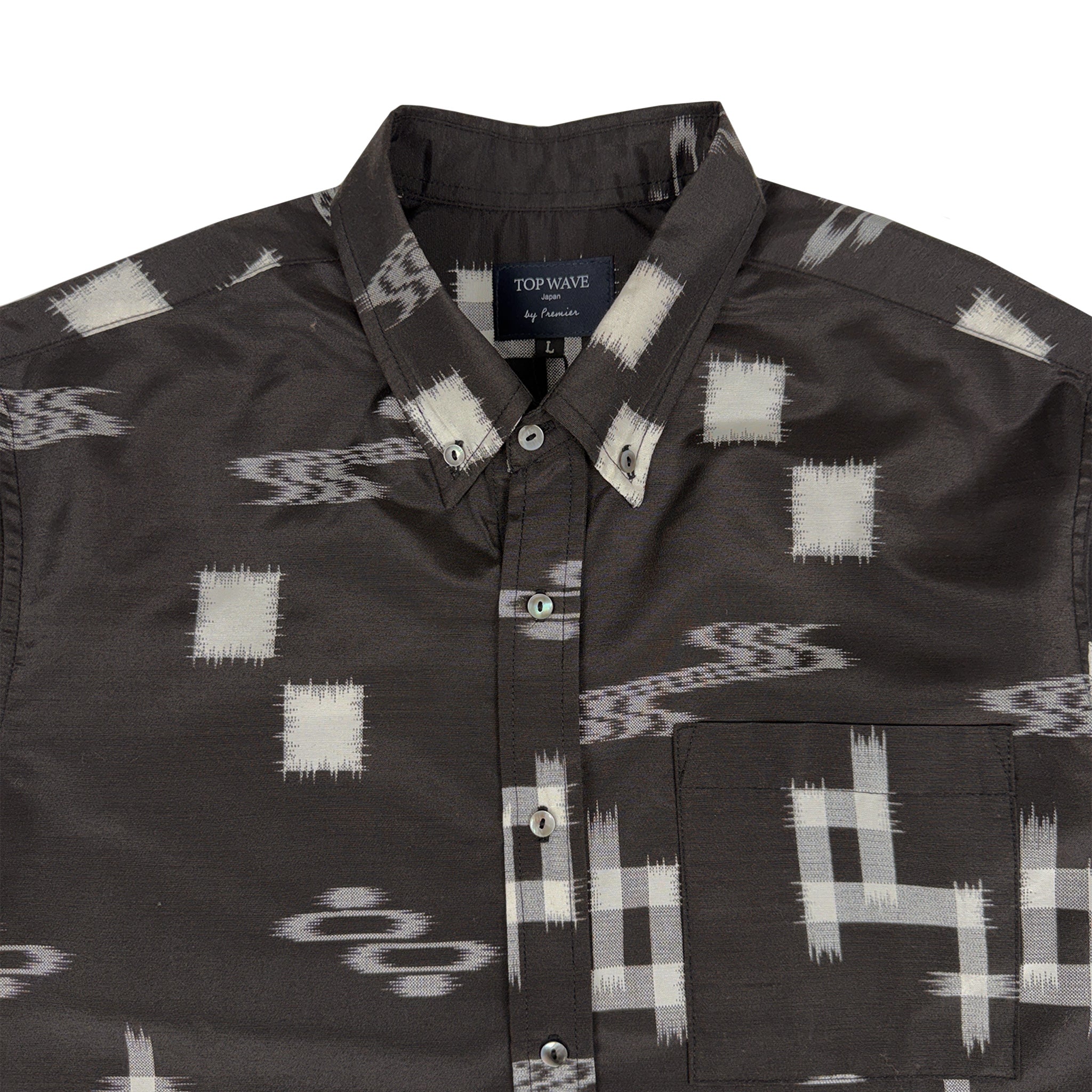 着物長袖シャツ メンズ L LSVN-L79-zoom-3