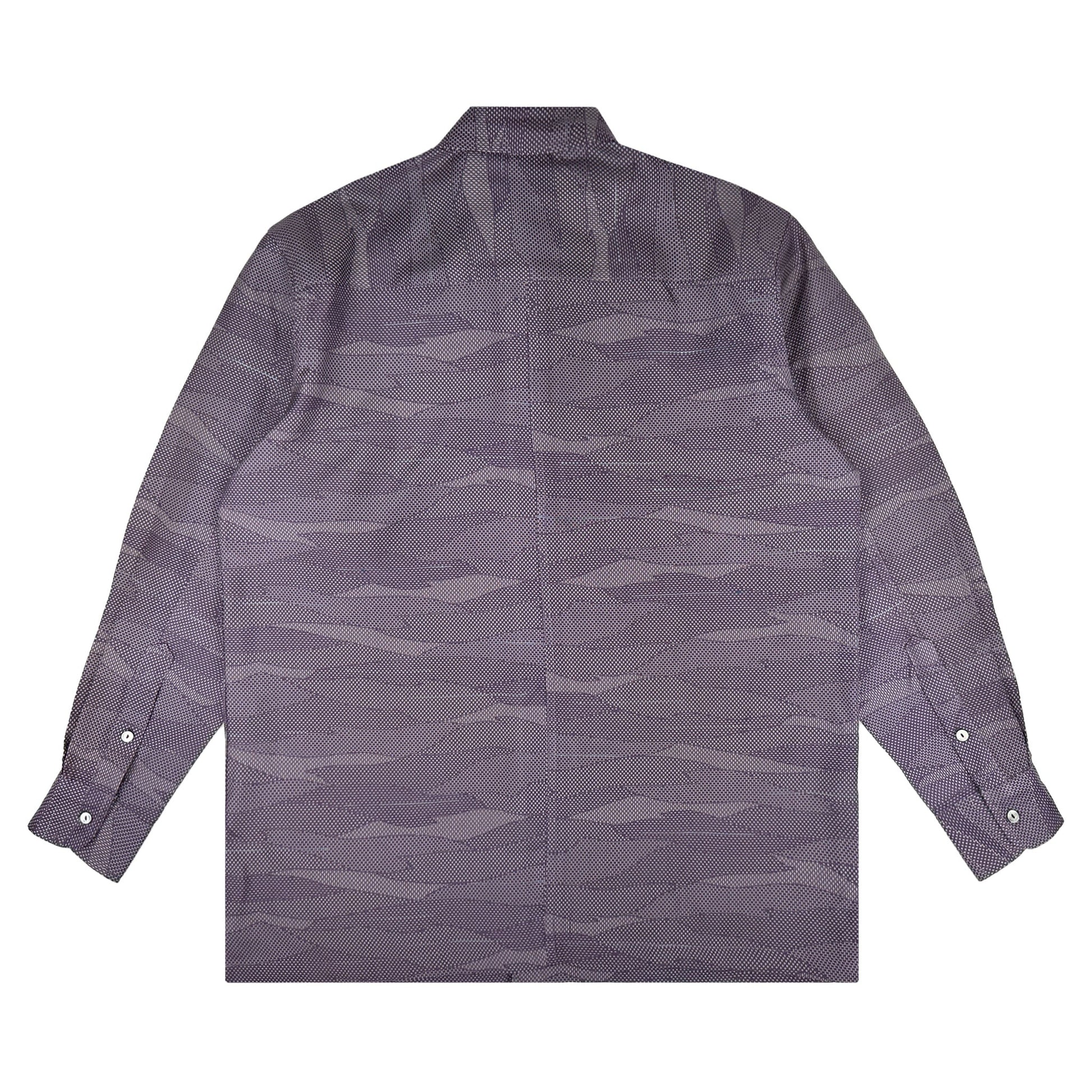 着物長袖シャツ メンズ L LSVN-L80-2