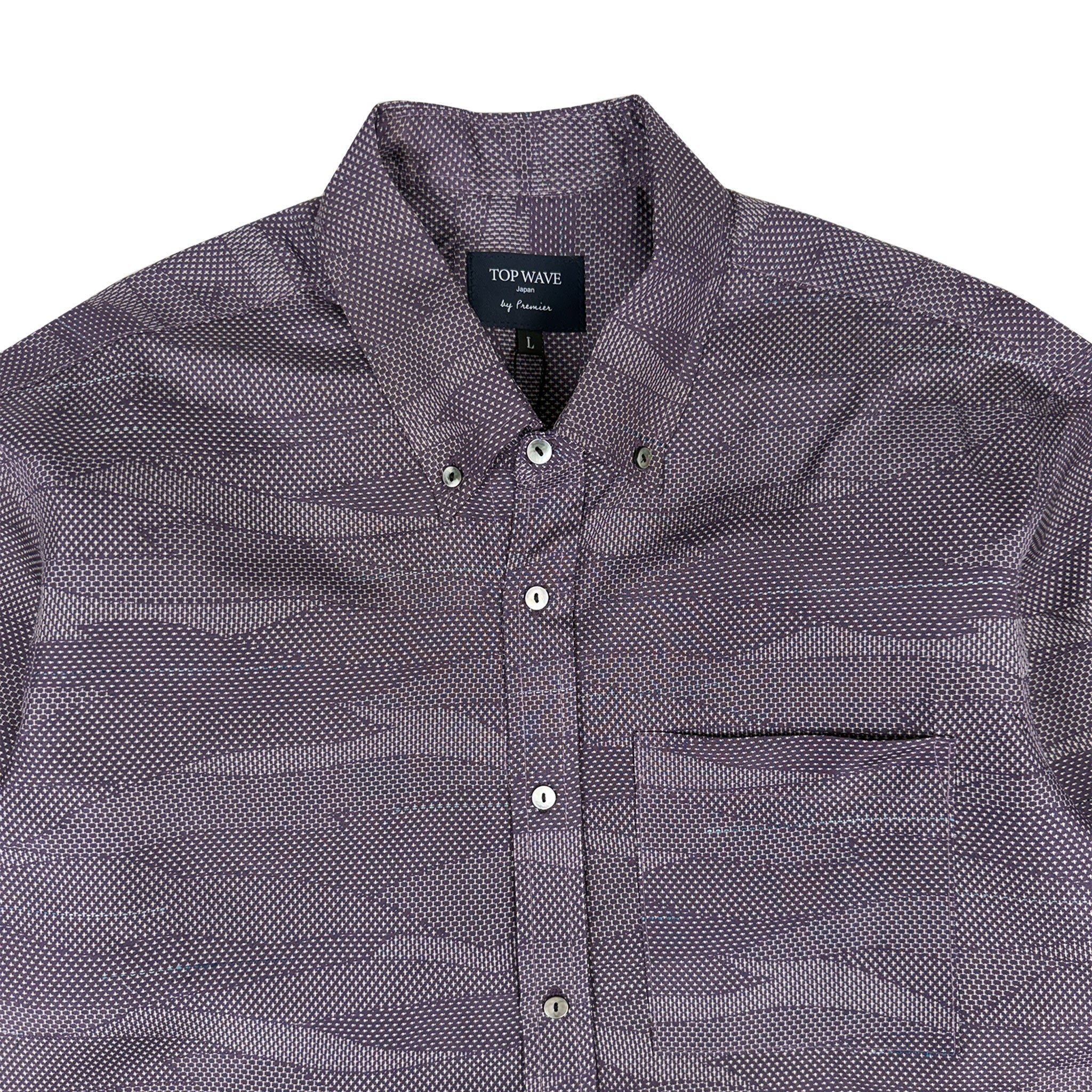 着物長袖シャツ メンズ L LSVN-L80-zoom-3