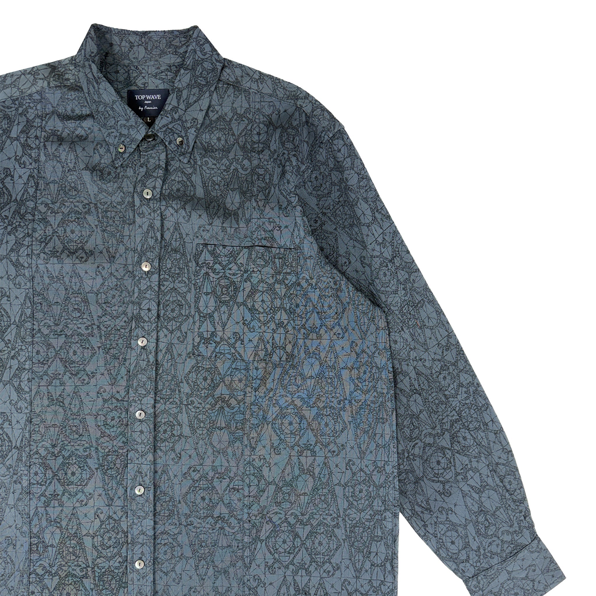 着物長袖シャツ メンズ L LSVN-L81-zoom-4