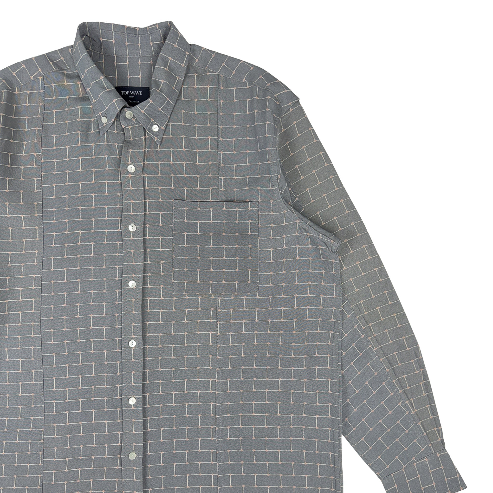 着物長袖シャツ メンズ L LSVN-L82-zoom-4