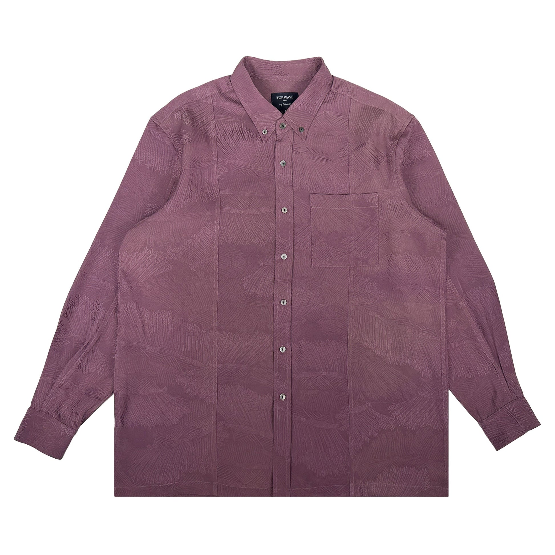 着物長袖シャツ メンズ L LSVN-L85-1