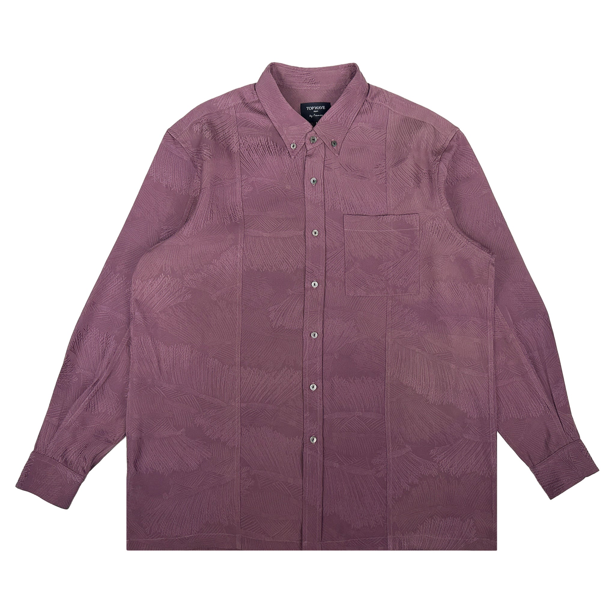 着物長袖シャツ メンズ L LSVN-L85