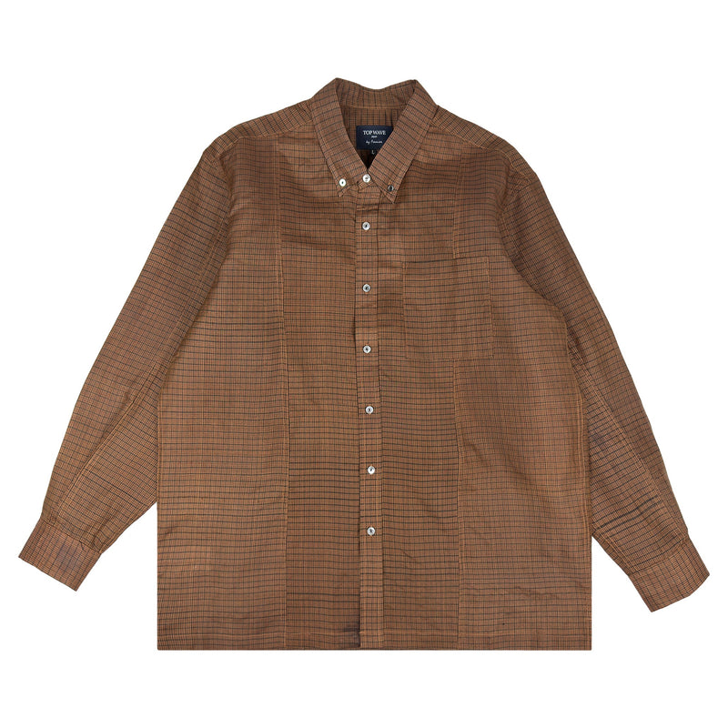 着物長袖シャツ メンズ L LSVN-L87-zoom-