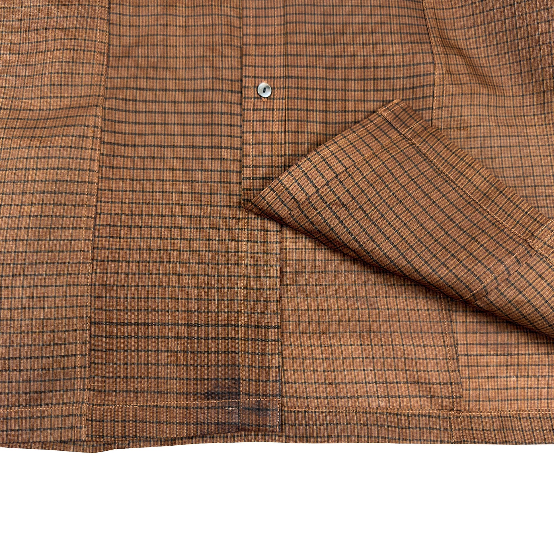 着物長袖シャツ メンズ L LSVN-L87-5