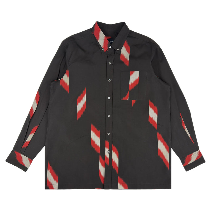 着物長袖シャツ メンズ L LSVN-L88-zoom-