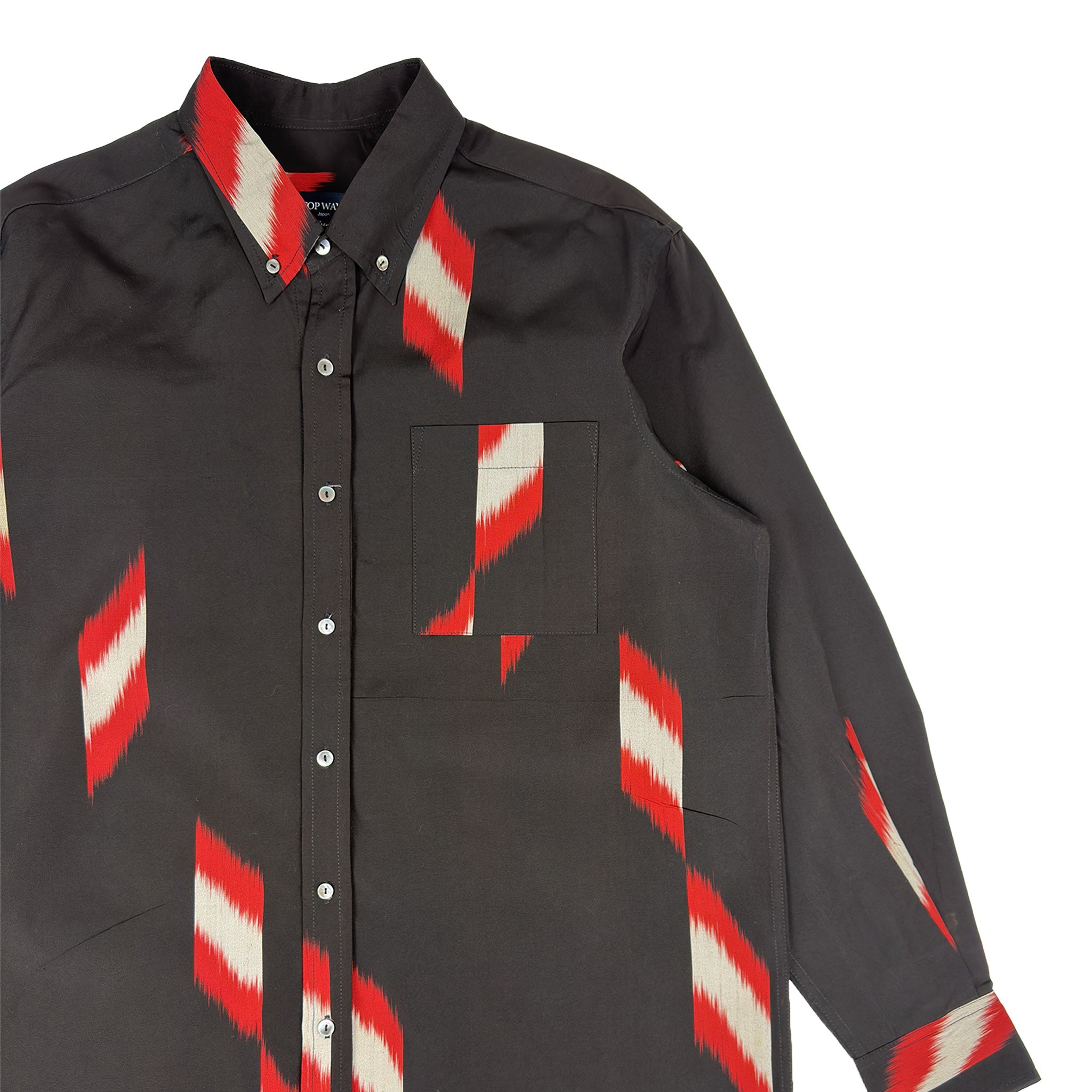 着物長袖シャツ メンズ L LSVN-L88-zoom-4