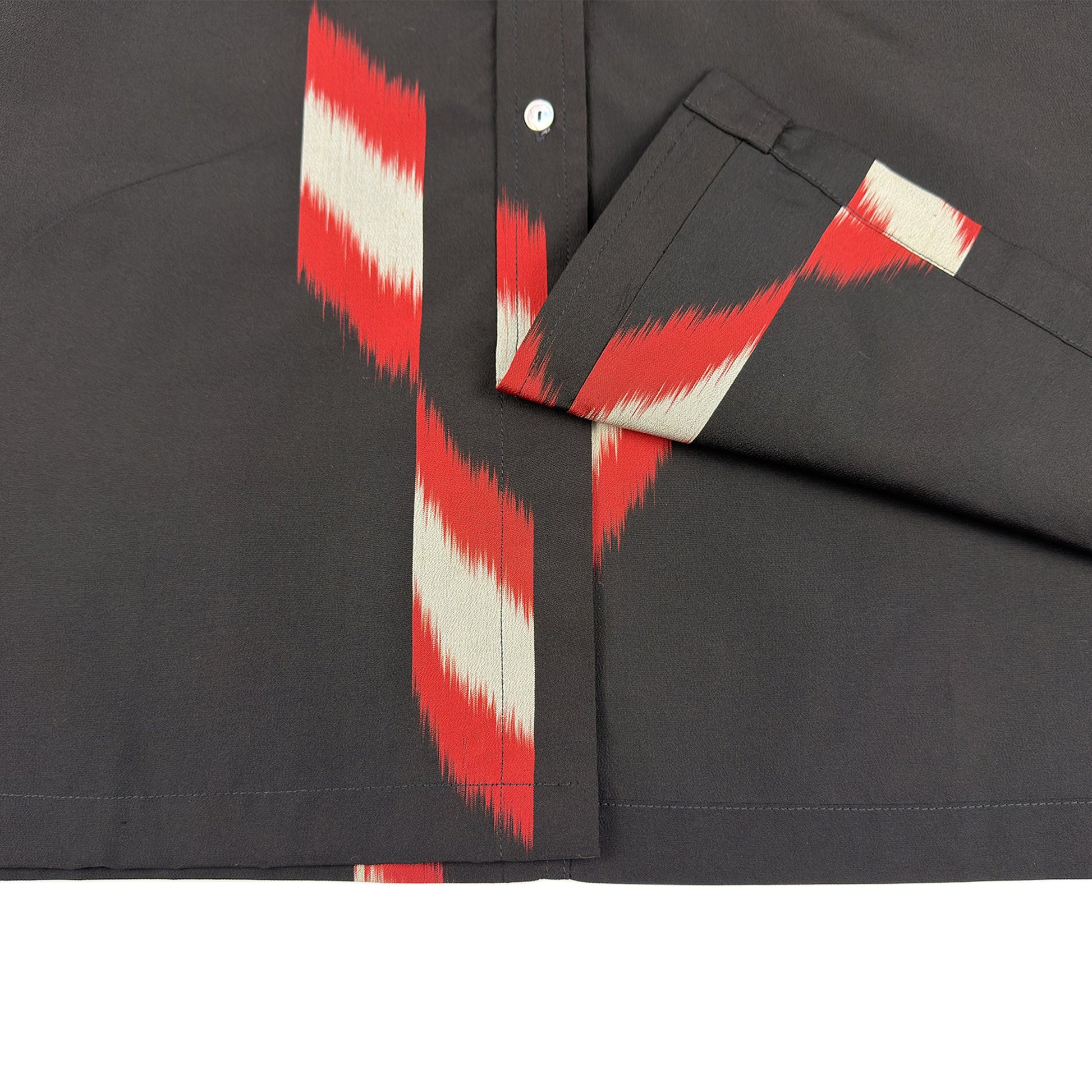 着物長袖シャツ メンズ L LSVN-L88-5