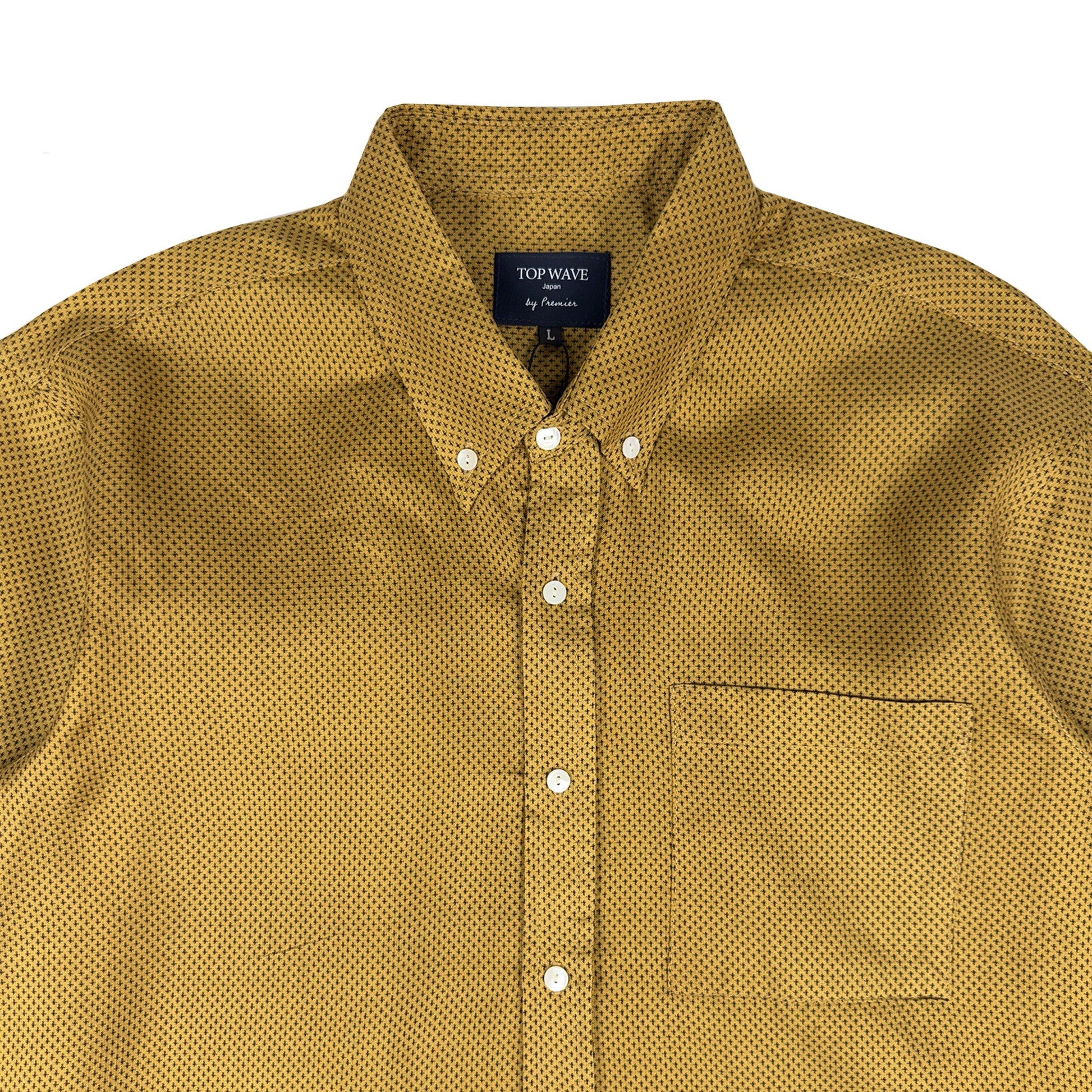 着物長袖シャツ メンズ L LSVN-L90-3