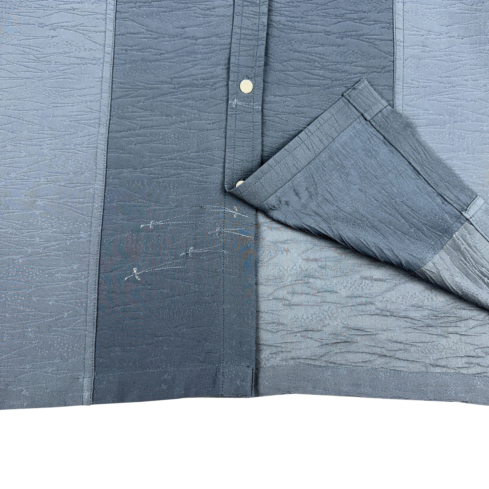 着物長袖シャツ メンズ L LSVN-L92-5