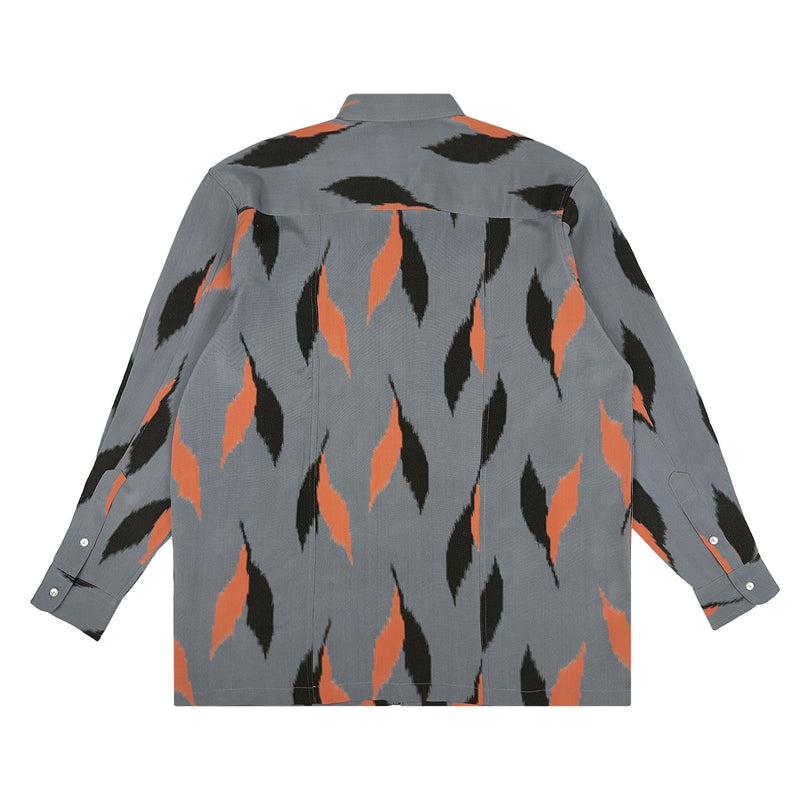 着物長袖シャツ メンズ L LSVN-L93-zoom-