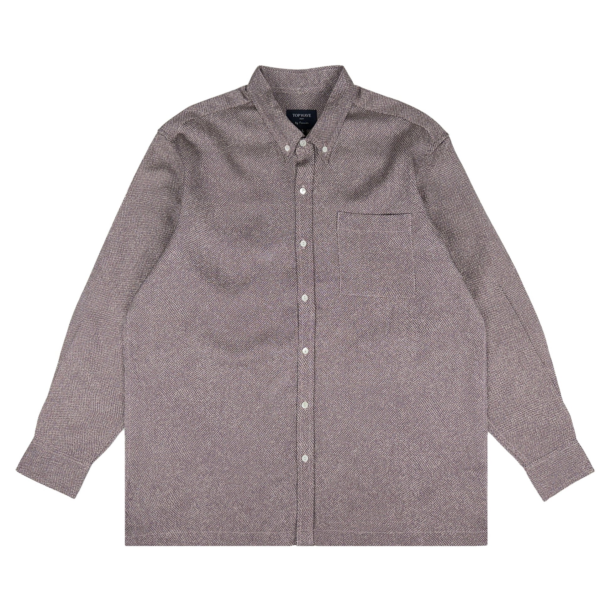 着物長袖シャツ メンズ L LSVN-L95-1