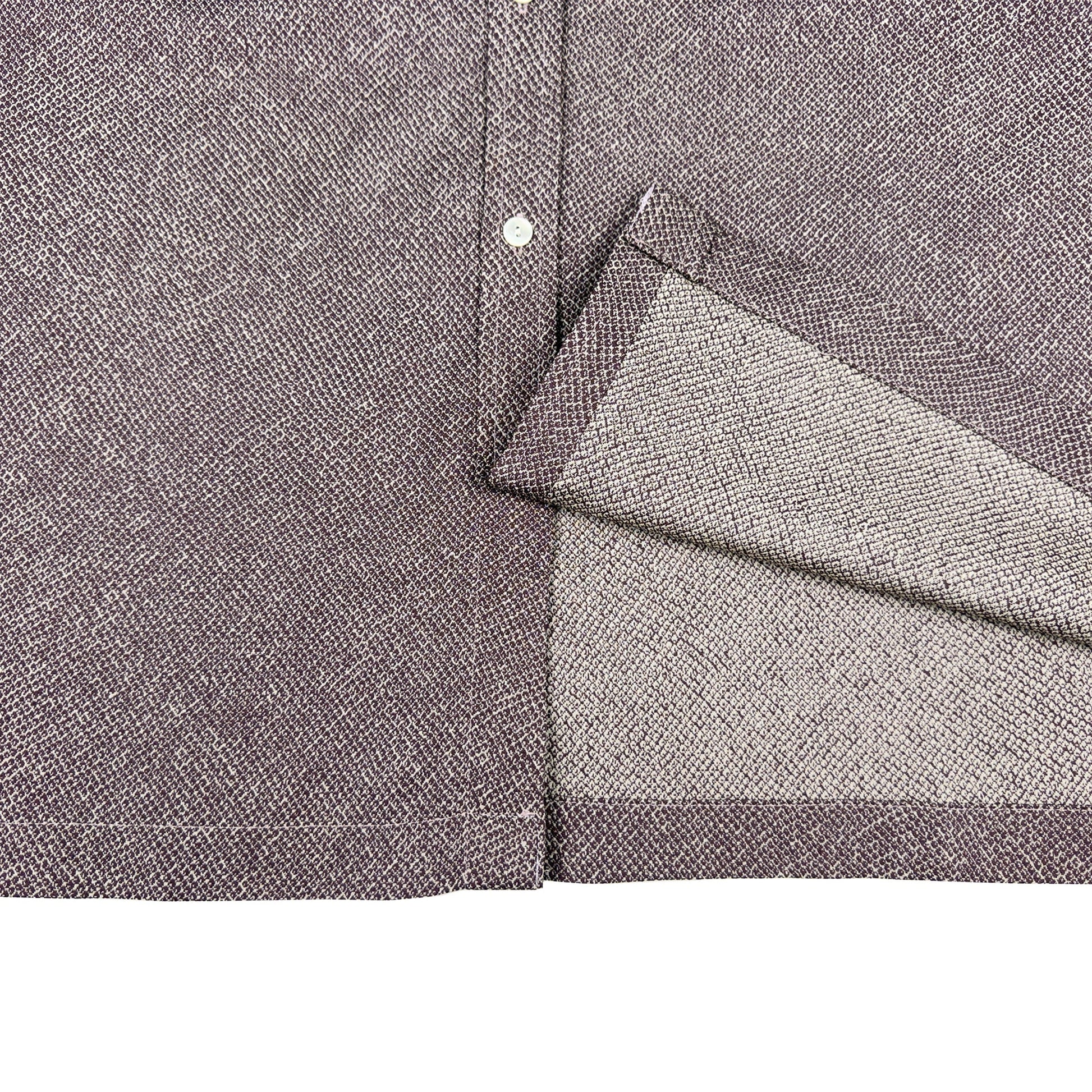 着物長袖シャツ メンズ L LSVN-L95-5