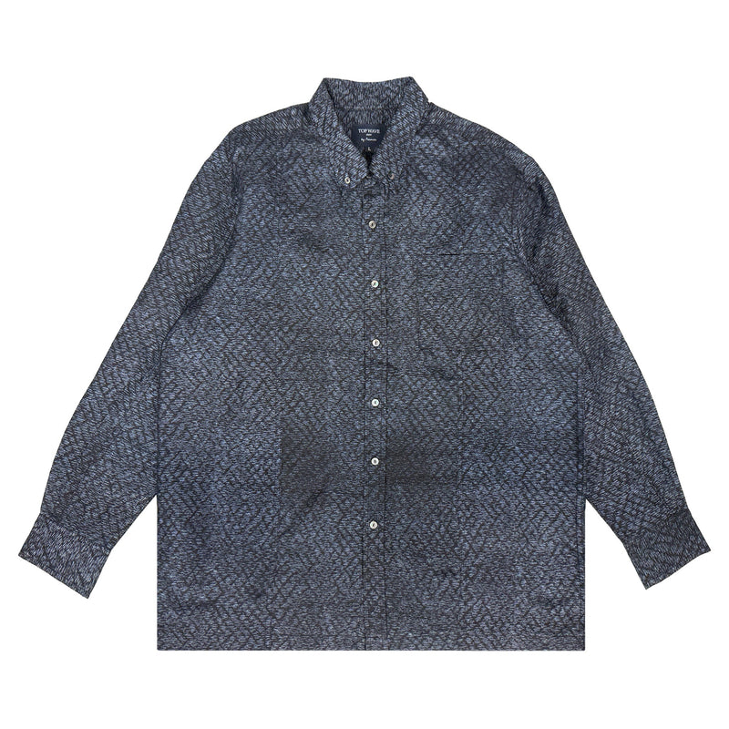 着物長袖シャツ メンズ L LSVN-L96-zoom-