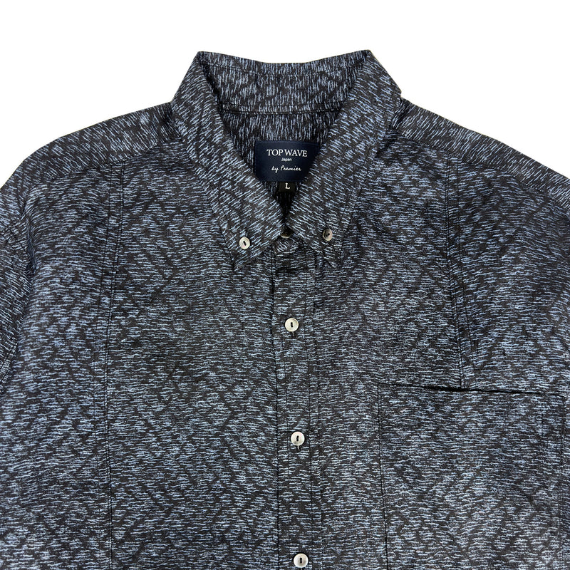 着物長袖シャツ メンズ L LSVN-L96-zoom-