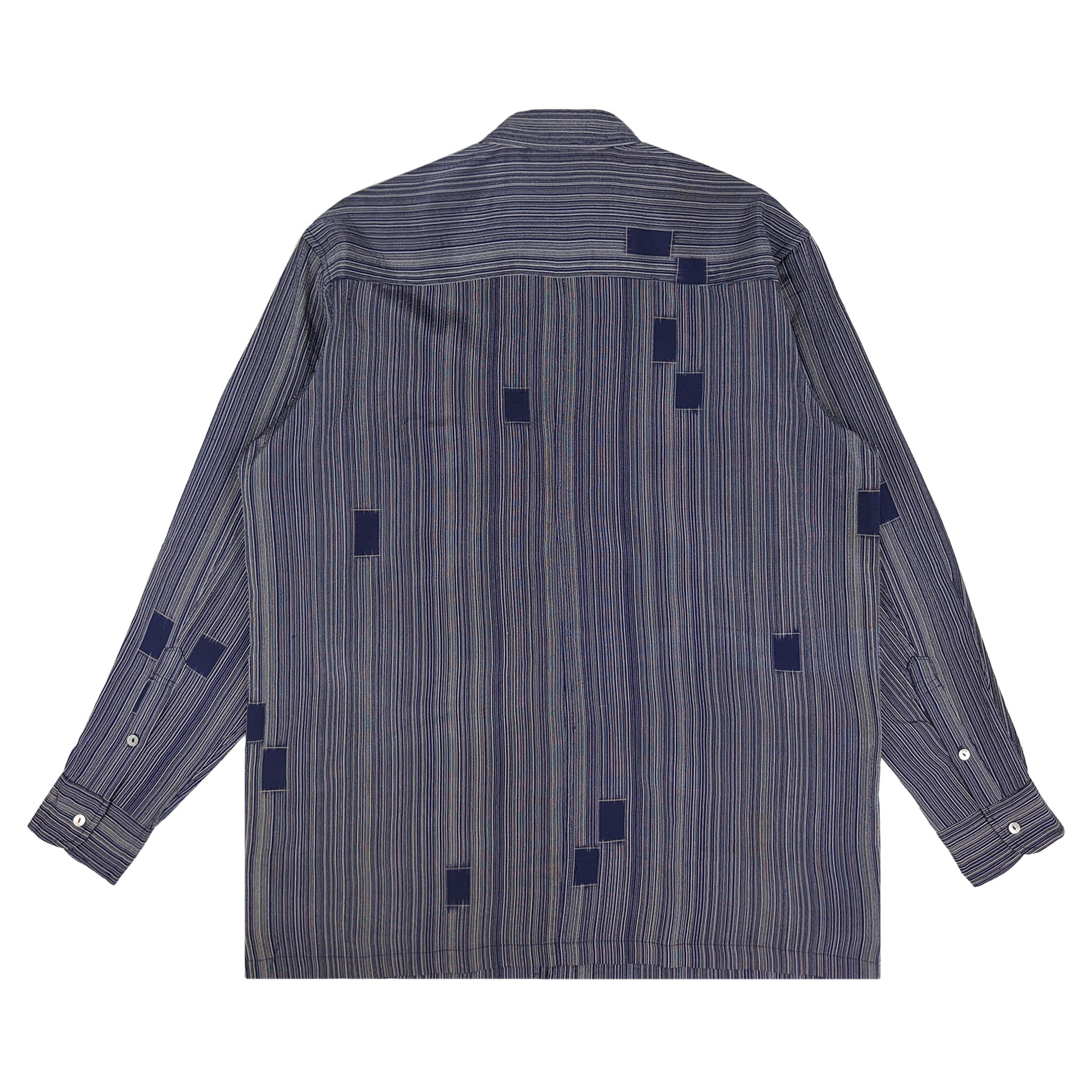 着物長袖シャツ メンズ L LSVN-L97-zoom-2