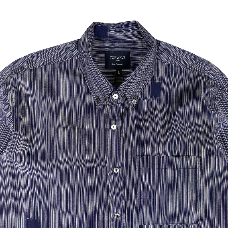 着物長袖シャツ メンズ L LSVN-L97-zoom-