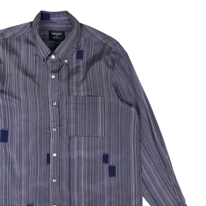 着物長袖シャツ メンズ L LSVN-L97-zoom-