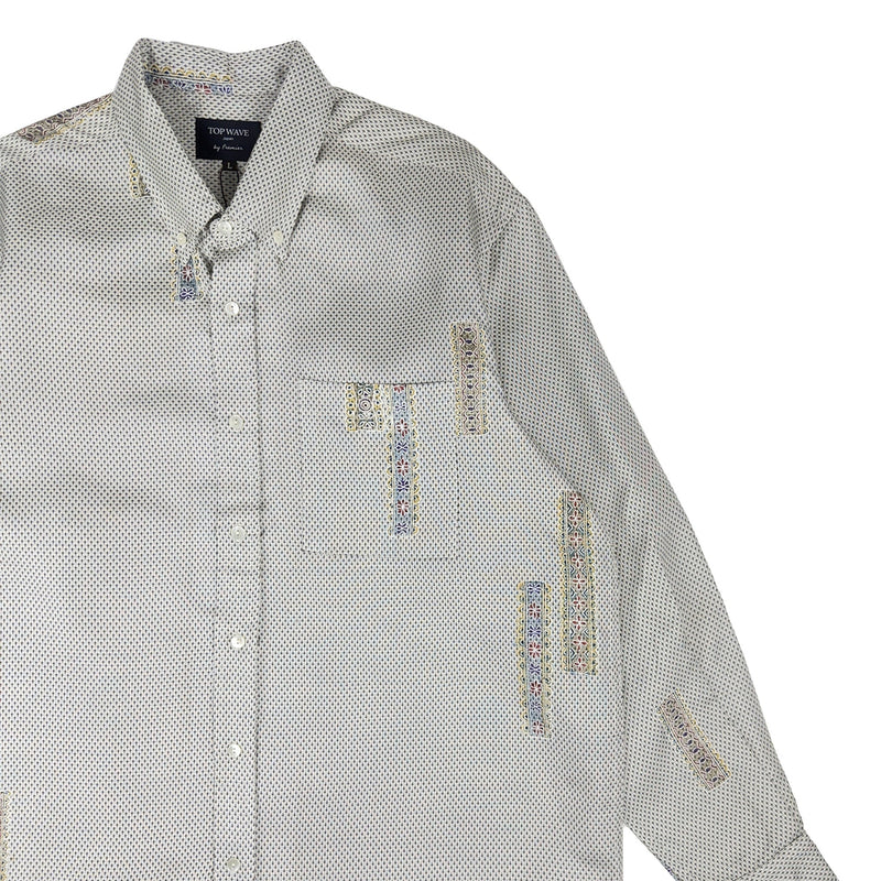 着物長袖シャツ メンズ L LSVN-L98-zoom-