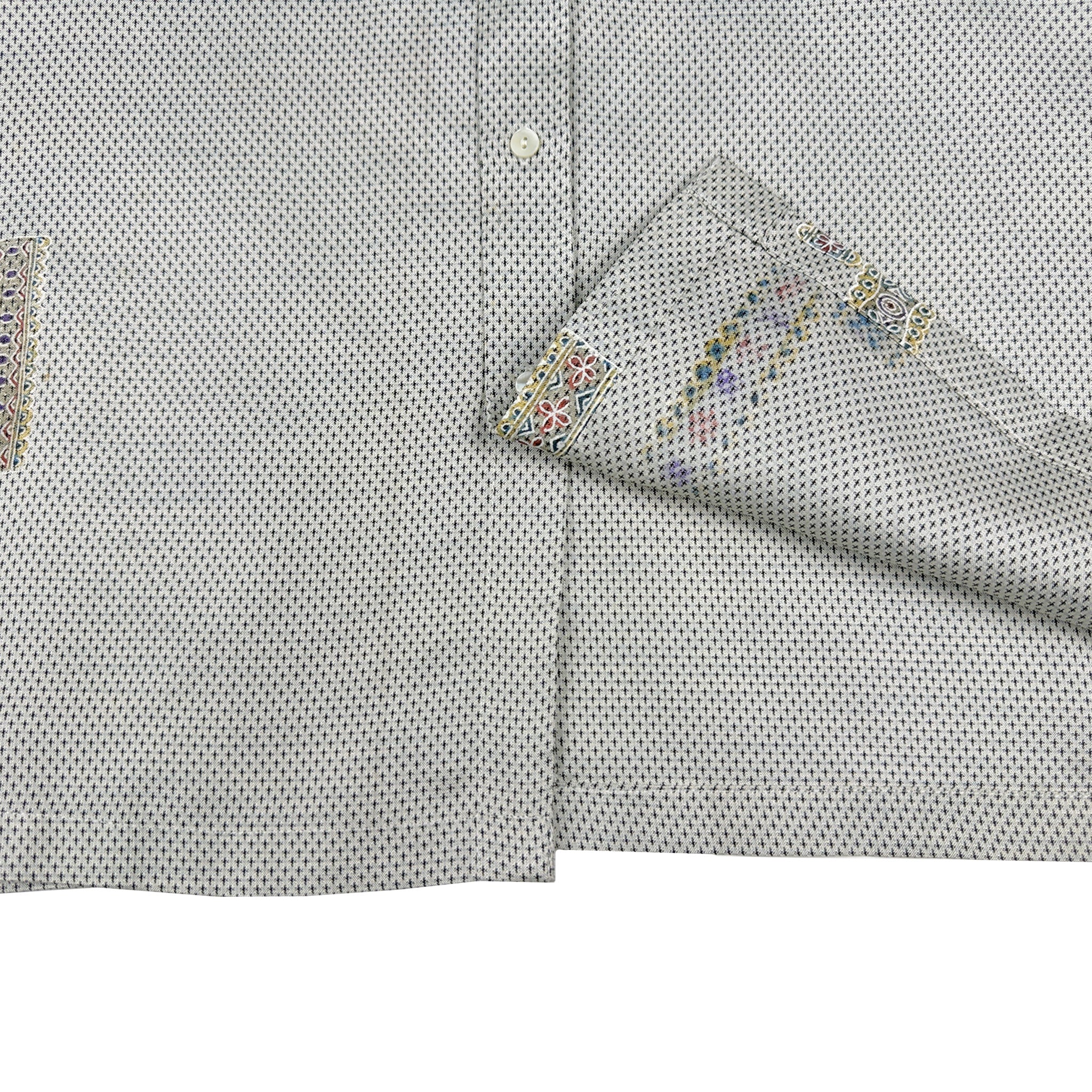 着物長袖シャツ メンズ L LSVN-L98-zoom-5