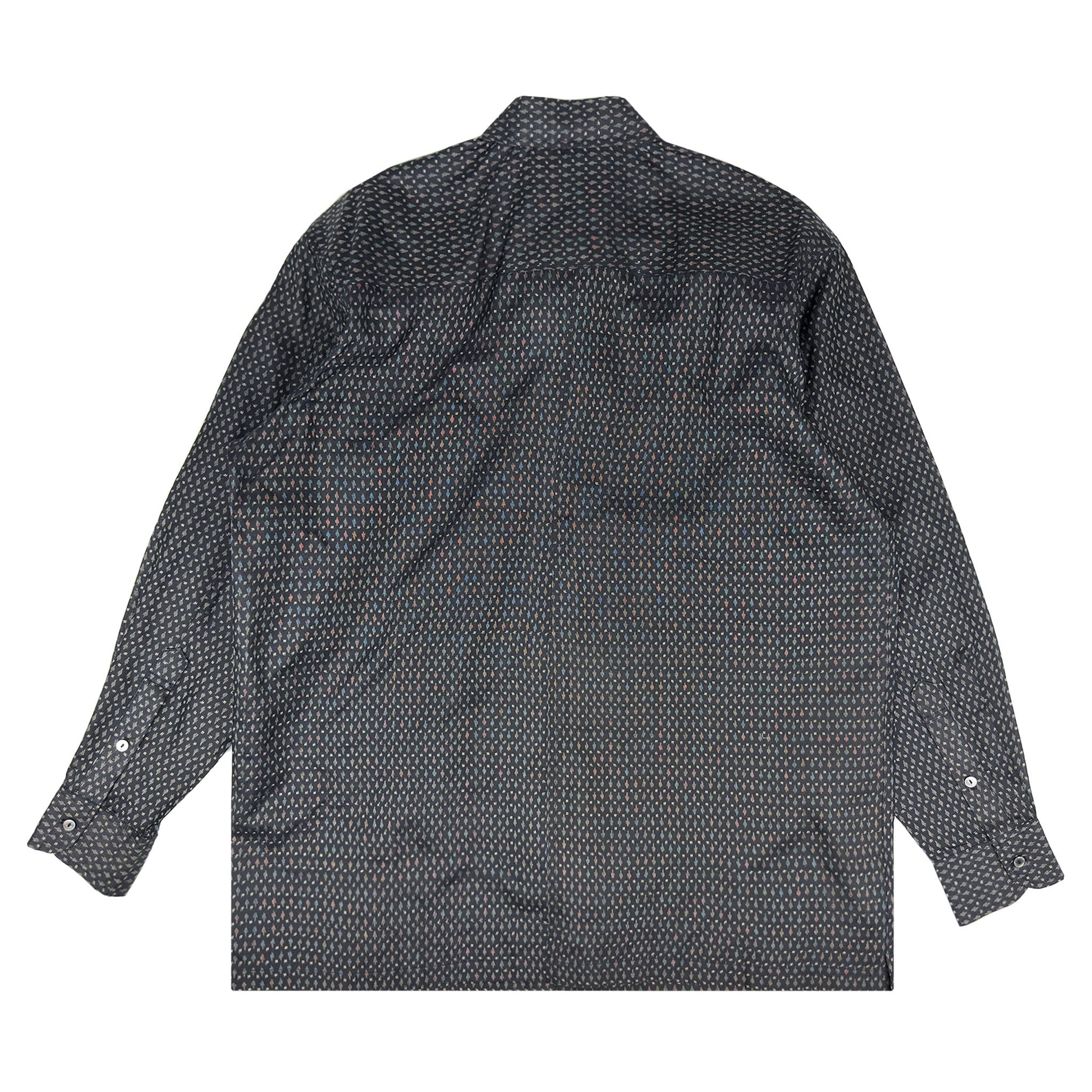 着物長袖シャツ メンズ L LSVN-L99-2