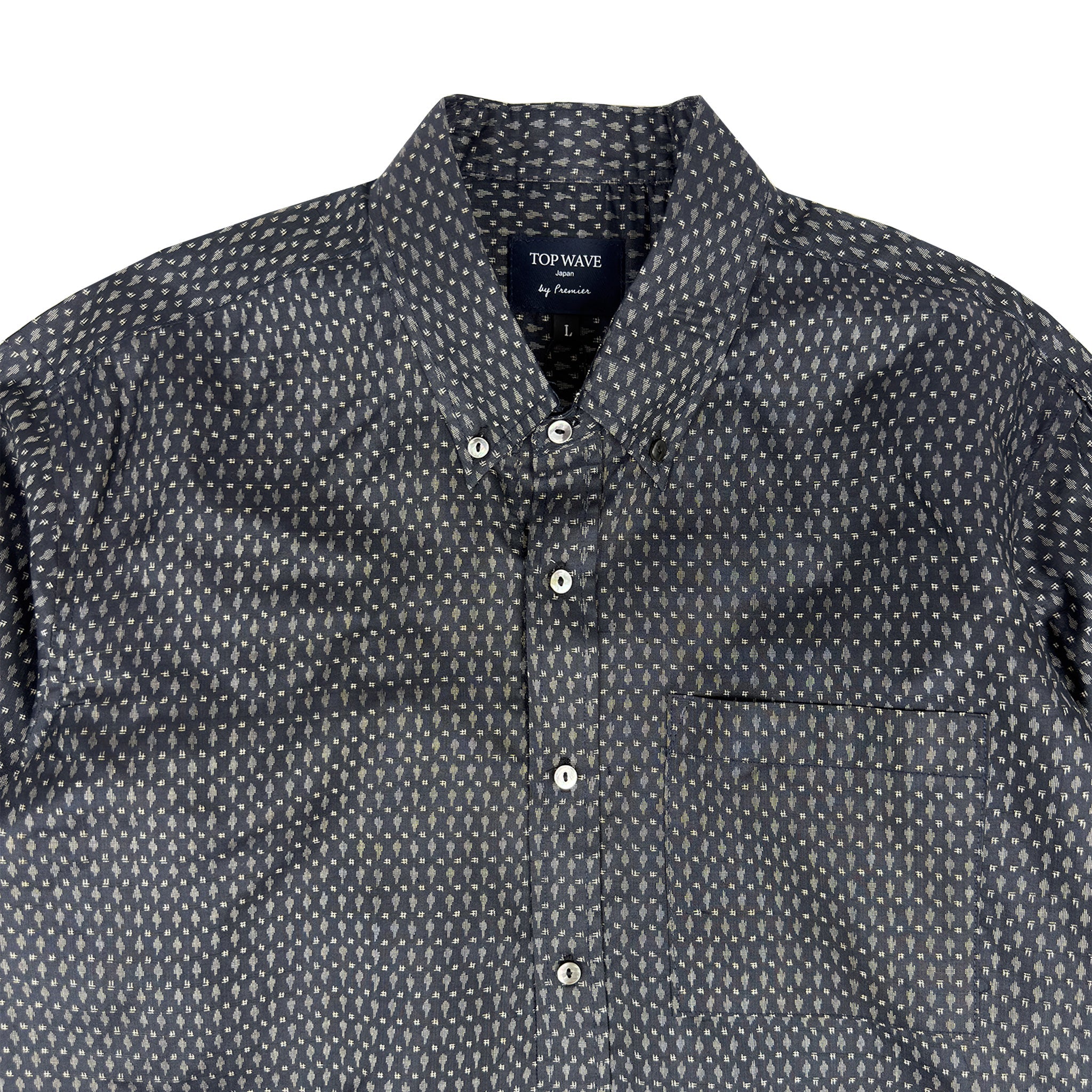 着物長袖シャツ メンズ L LSVN-L99-zoom-3