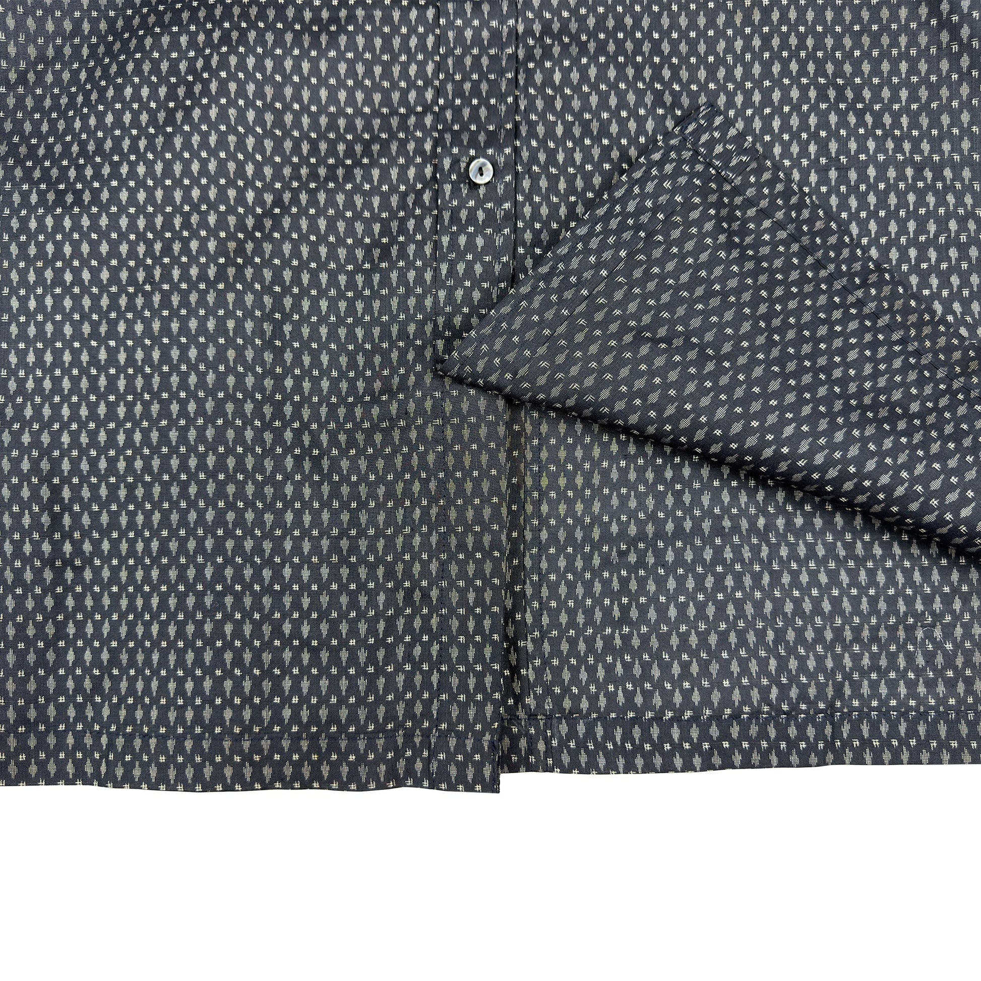 着物長袖シャツ メンズ L LSVN-L99-5